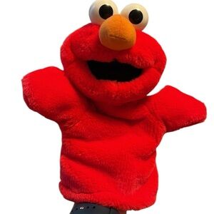 Vintage Elmo Hand Puppet Tyco 1996 Red Plush